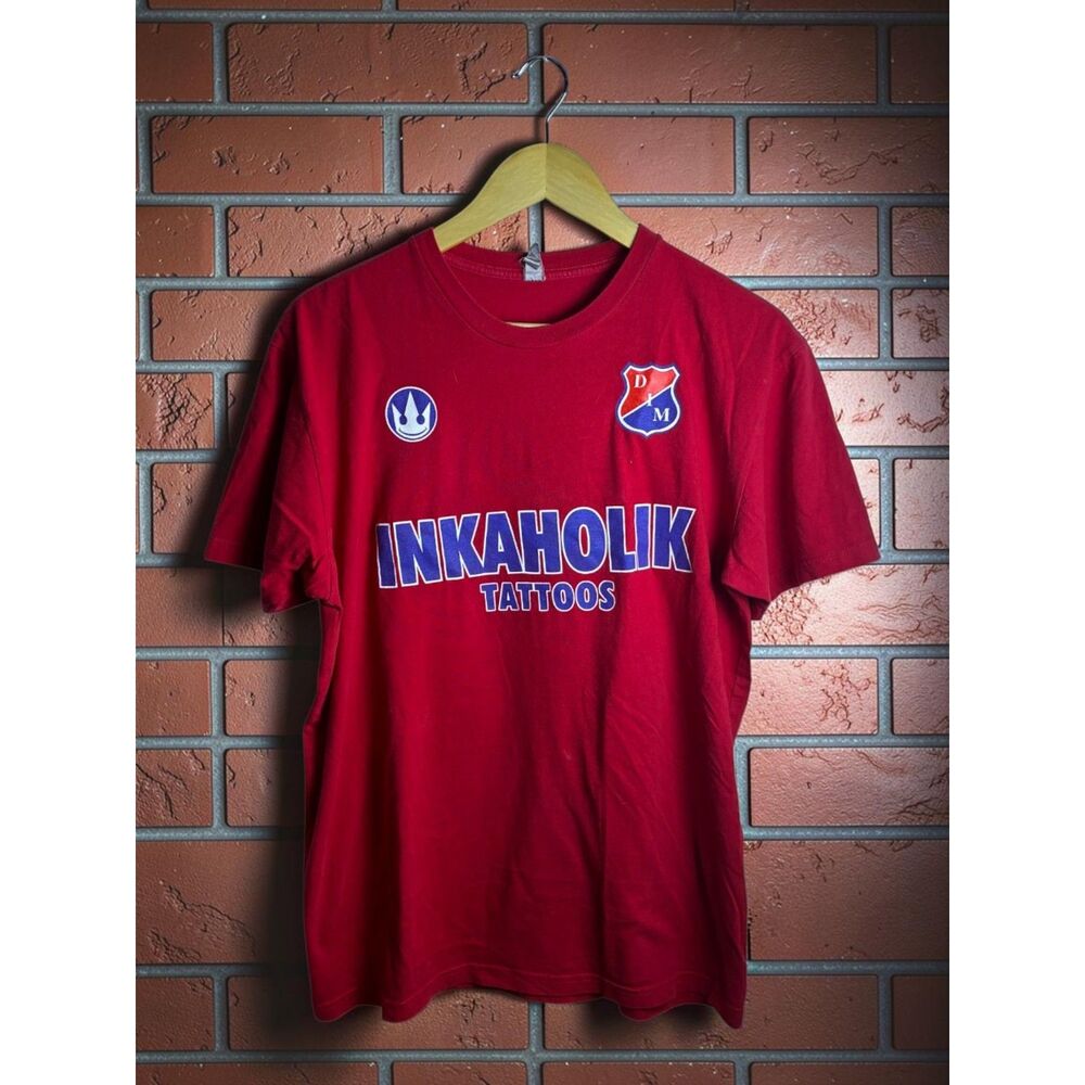 Inkaholik Tattoos Miami Red Graphic T-Shirt Men's Large